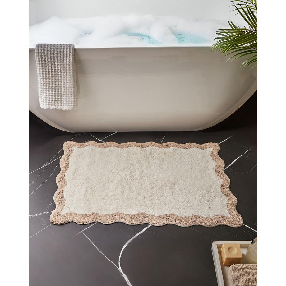 Beliani Tappeto da bagno en Cotone  NANGAL  