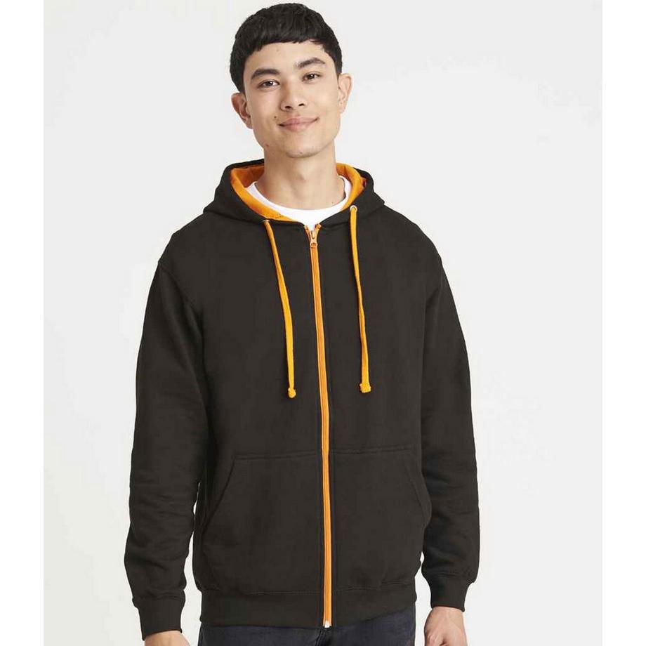 Varsity Hoodie mit durchgehendem Reißverschluss