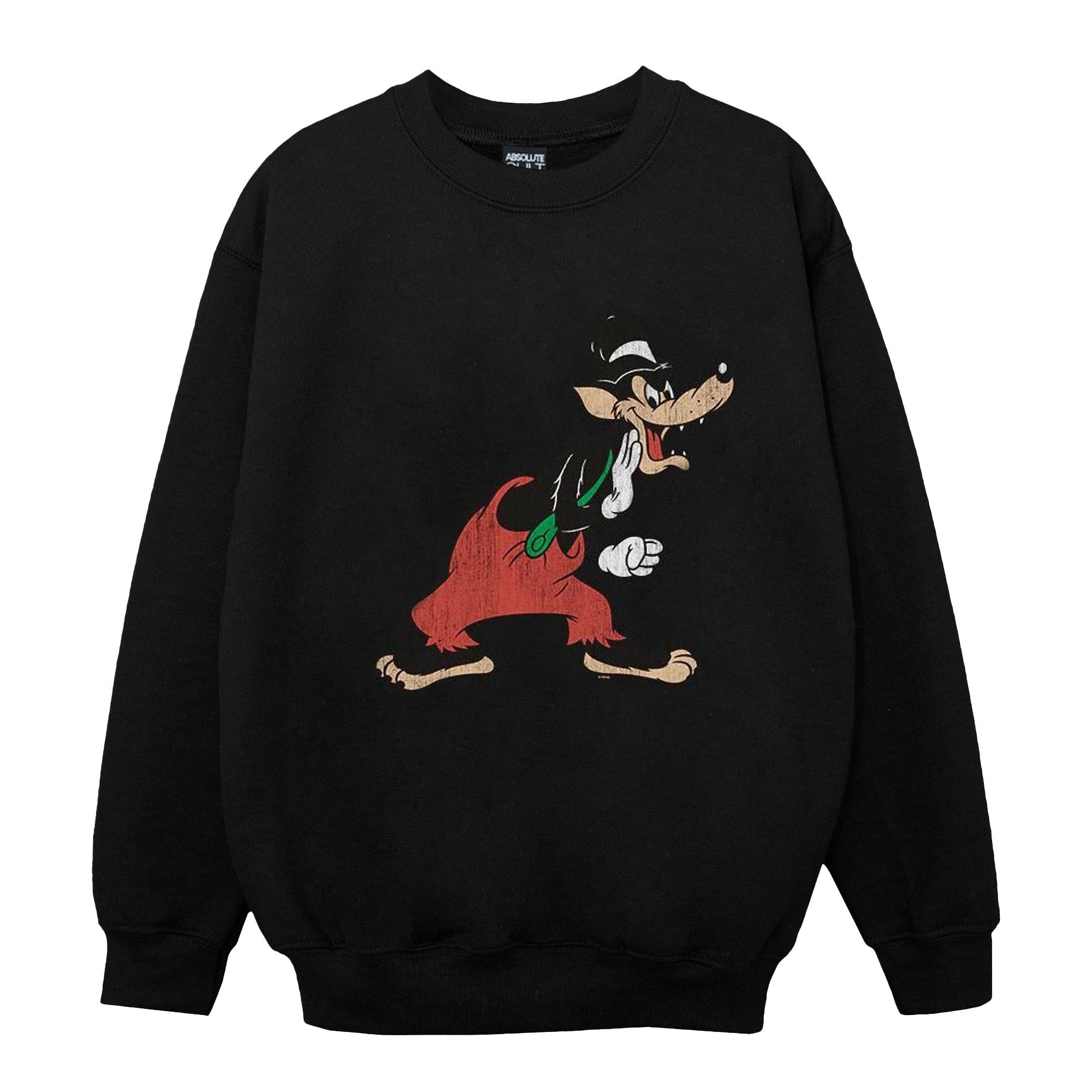 Disney  Three Little Pigs Big Bad Wolf Sweatshirt 