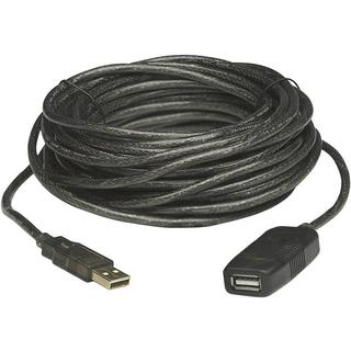 Manhattan  USB-Kabel USB 2.0 USB-A Stecker, USB-A Buchse 20.00 m Schwarz 