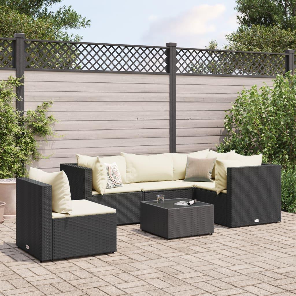 VidaXL set salotto da giardino Polirattan  