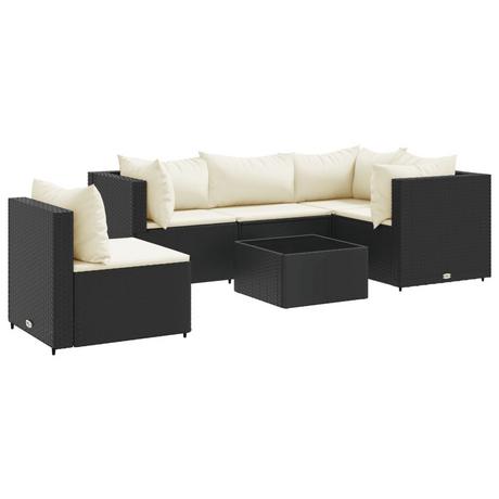 VidaXL set salotto da giardino Polirattan  