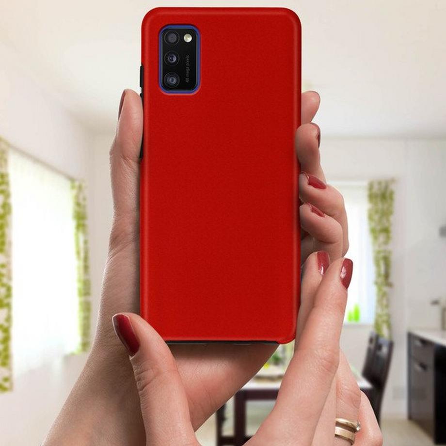 Avizar  Coque Samsung Galaxy A41 Intégrale Rouge 