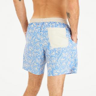 DECATHLON BS100L Boardshorts mit Blumenmuster  