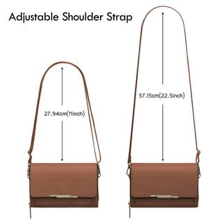 Only-bags.store PU Leder Crossbody Umhängetasche Passport Handytasche mit Kartenschlitz Verstellbarer Abnehmbarer Schulterriemen  