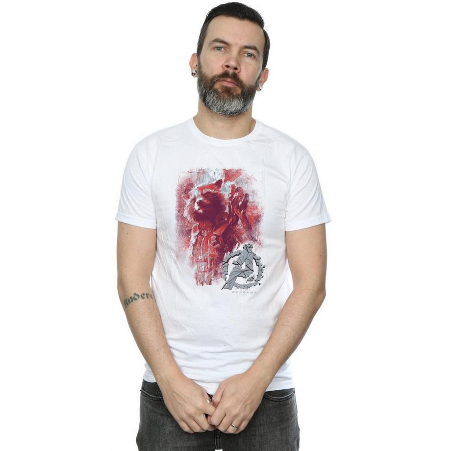 MARVEL Avengers Endgame Rocket Raccoon Grafikdruck T-Shirt  