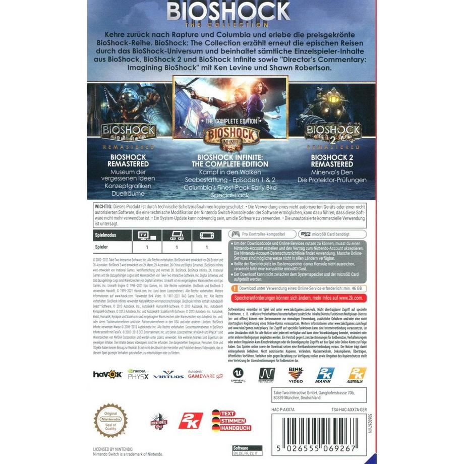 2K  BioShock: The Collection (Code in a Box) 