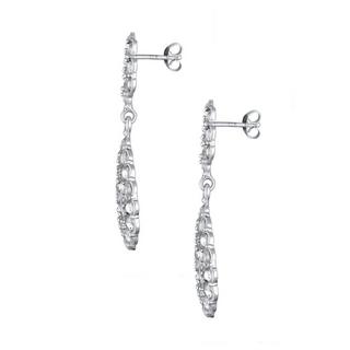 Elli  Boucles d'Oreilles Femmes Pendentif D'oreilles Chandelier Glamoureux Avec Cristaux 