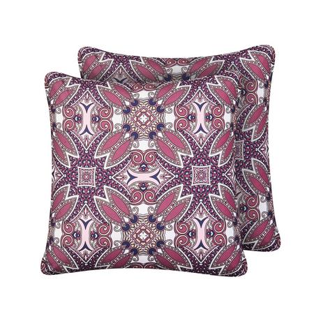 Beliani Gartenkissen 2er Set aus Polyester Modern MIRAGE  