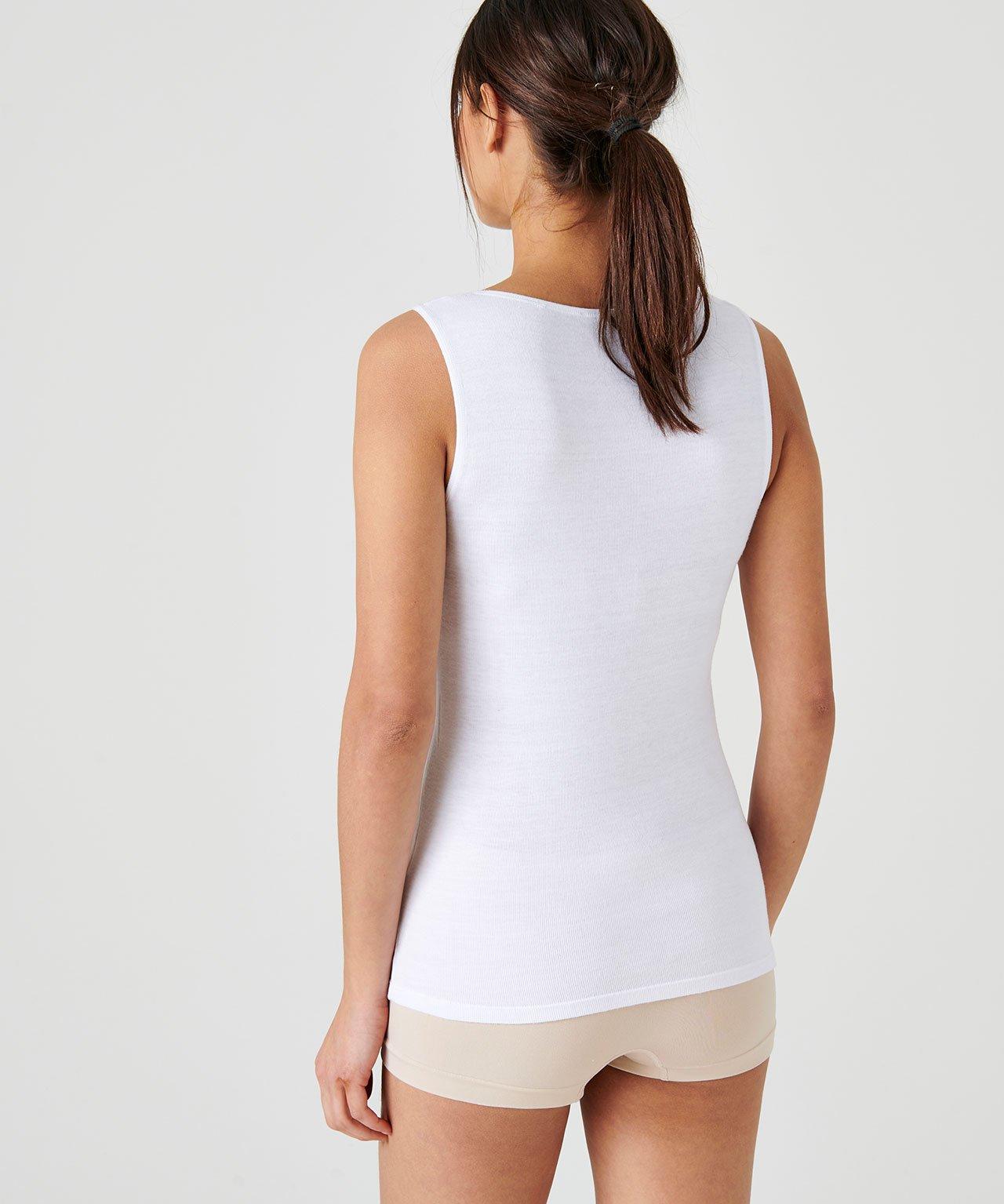 Damart Canottiera con bordo elasticizzato  