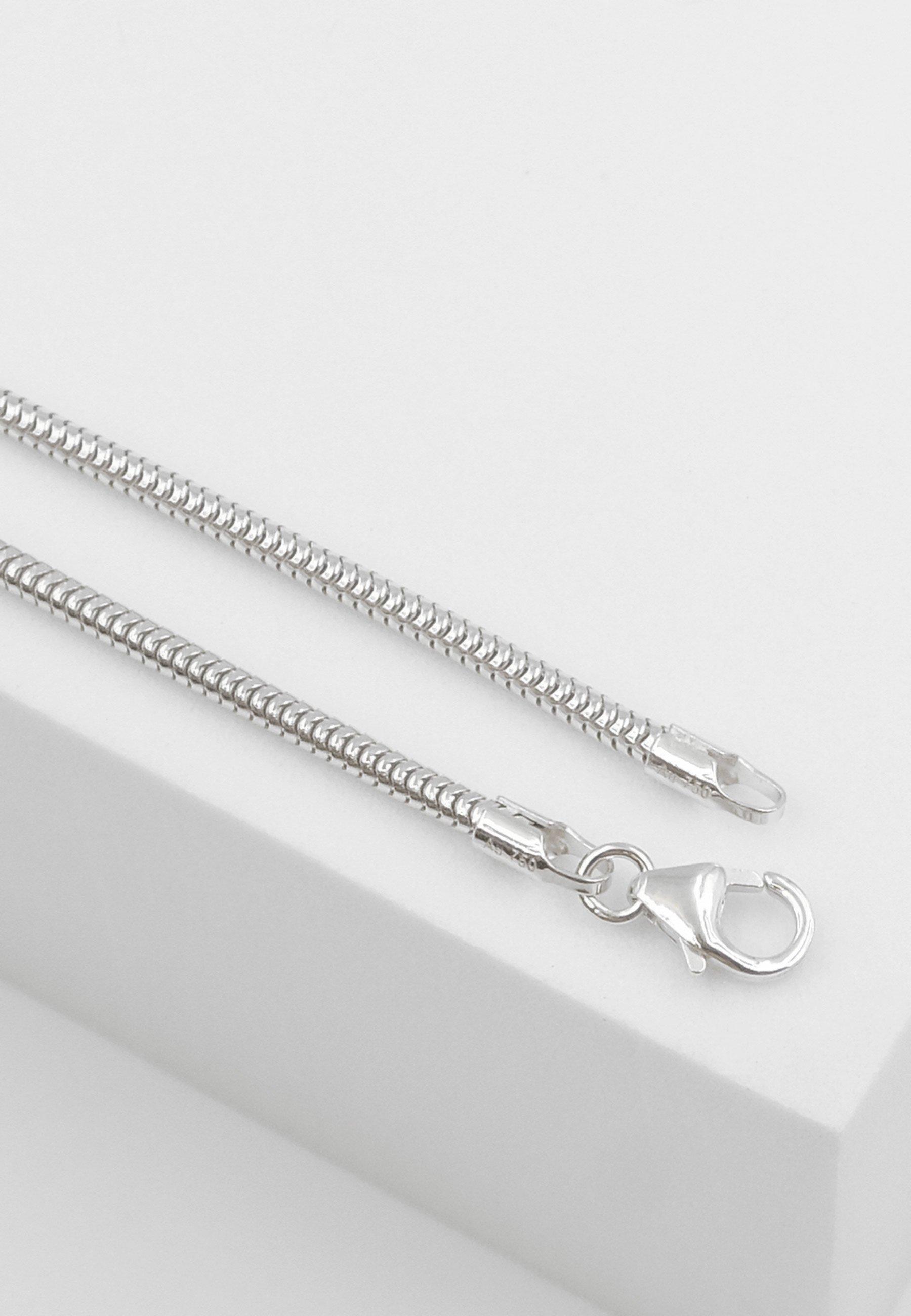 MUAU Schmuck  Collier serpent or blanc 750, 1.9mm, 45cm 