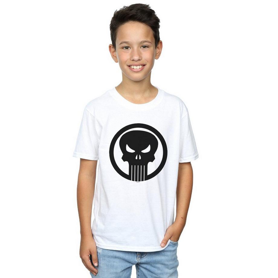 MARVEL  The Punisher Skull Circle TShirt 