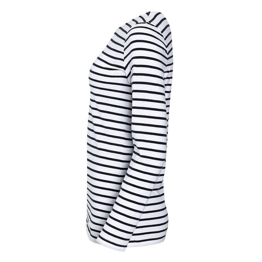 SOLS Marine Gestreiftes Langarm T-Shirt  