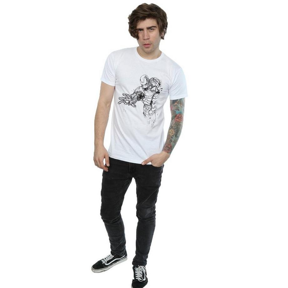 MARVEL Avengers Iron Man Sketch T-Shirt  