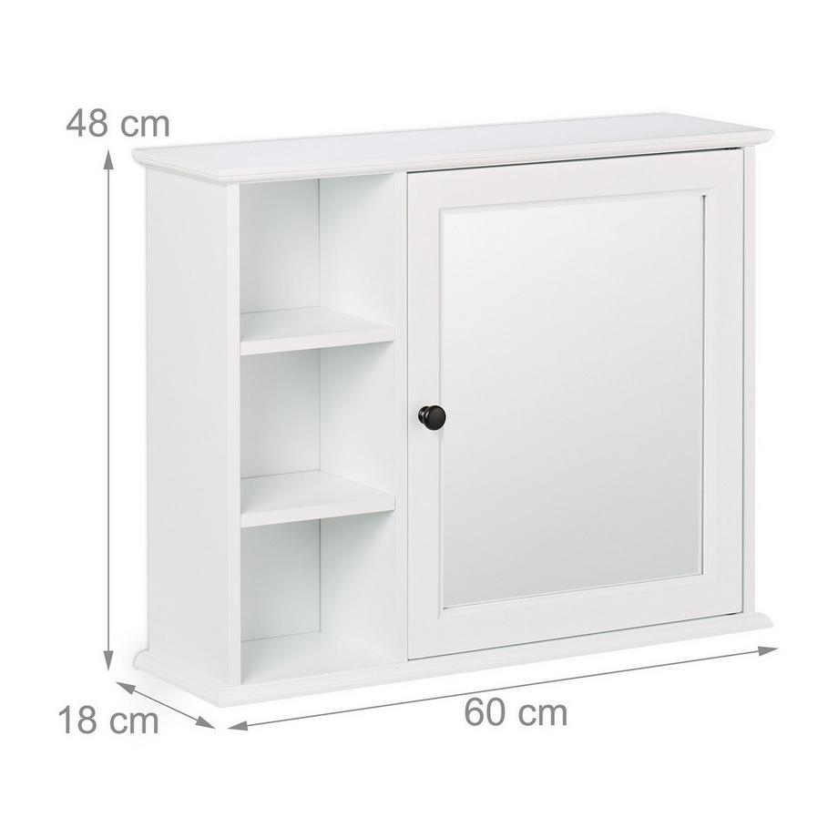Northix Badezimmerspiegelschrank, 5 Ablagen  