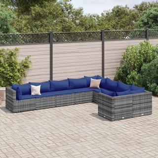 VidaXL set salotto da giardino Polirattan  