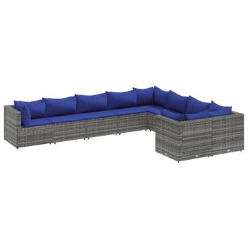 Gartensofagarnitur poly-rattan