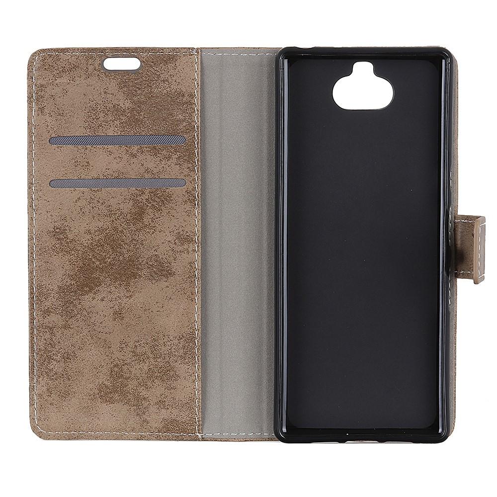 Cover-Discount  Sony Xperia 10 Plus - Cuir Vintage Coque Aspect Daim 