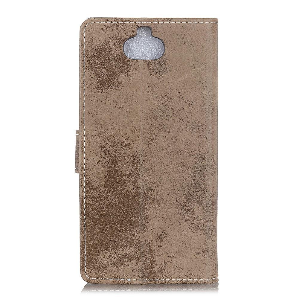 Cover-Discount  Sony Xperia 10 Plus - Vintage Leder Hülle In Wildleder Optik 