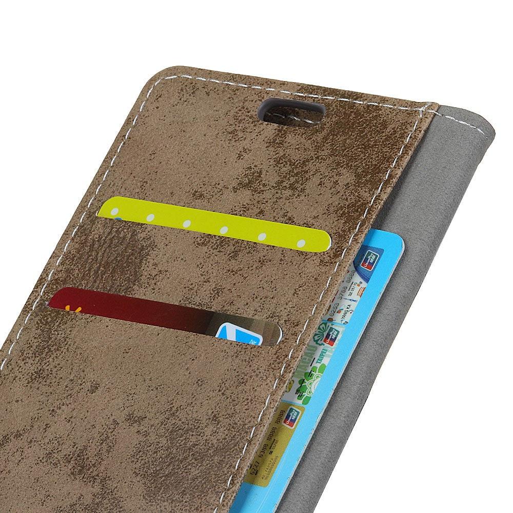 Cover-Discount  Sony Xperia 10 Plus - Cuir Vintage Coque Aspect Daim 