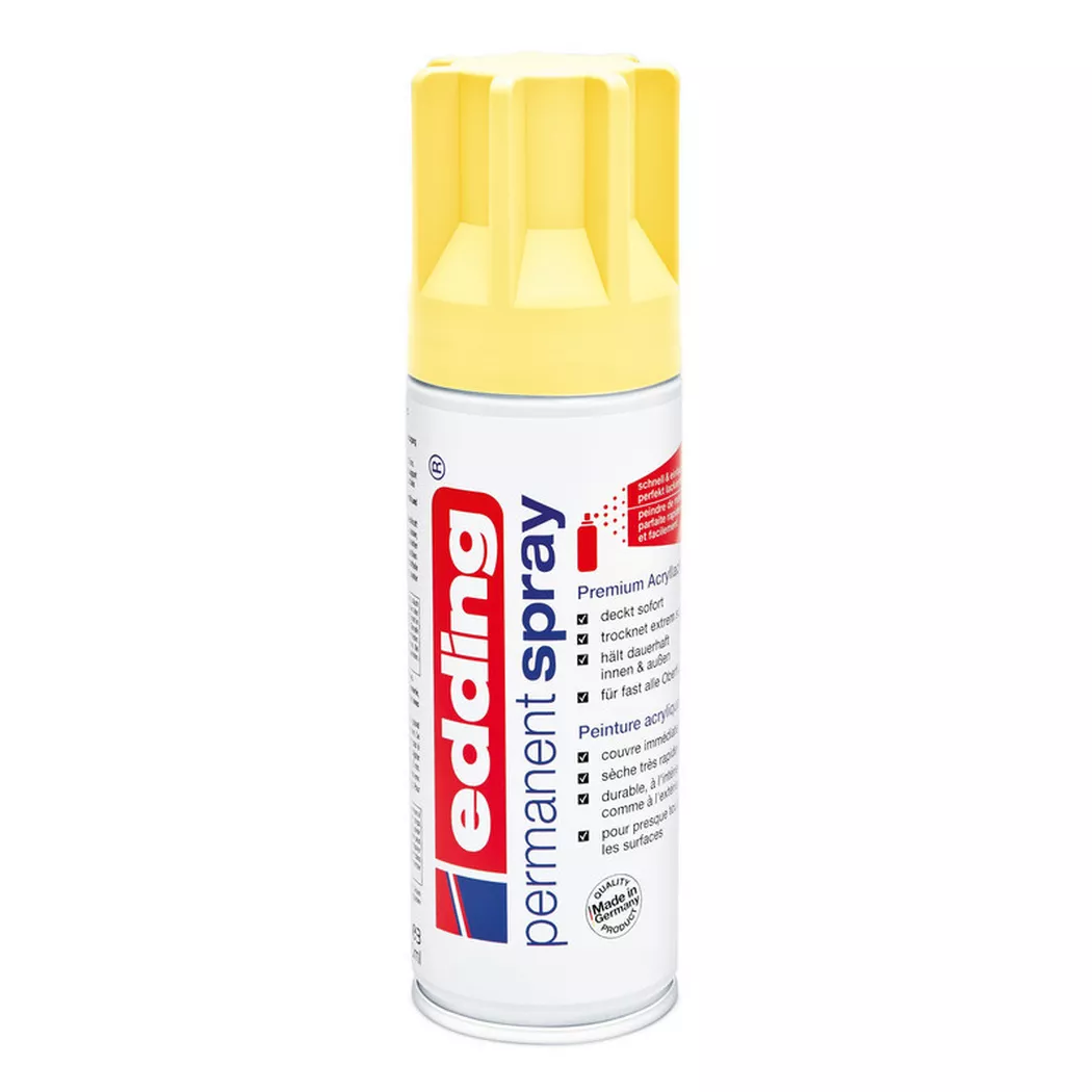 edding 5200 "Permanentspray", Seidenmatt - Pastell-Gelb