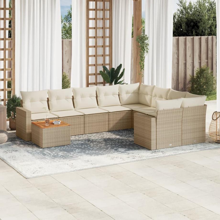 VidaXL Garten sofagarnitur poly-rattan  