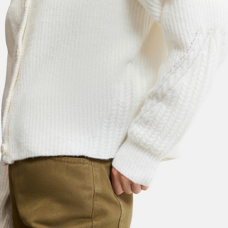 La Redoute Collections Cardigan col rond en maille côtelée  