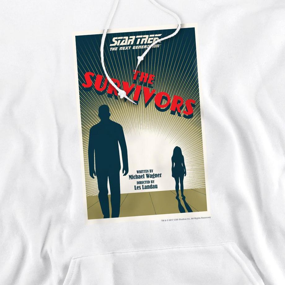 Star Trek The Next Generation Season 3 Episode 3 Felpa con Cappuccio  