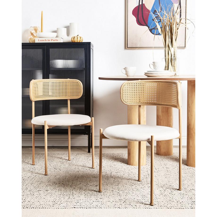 Beliani Esszimmerstuhl 2er Set aus Eisen  ANDOVER  