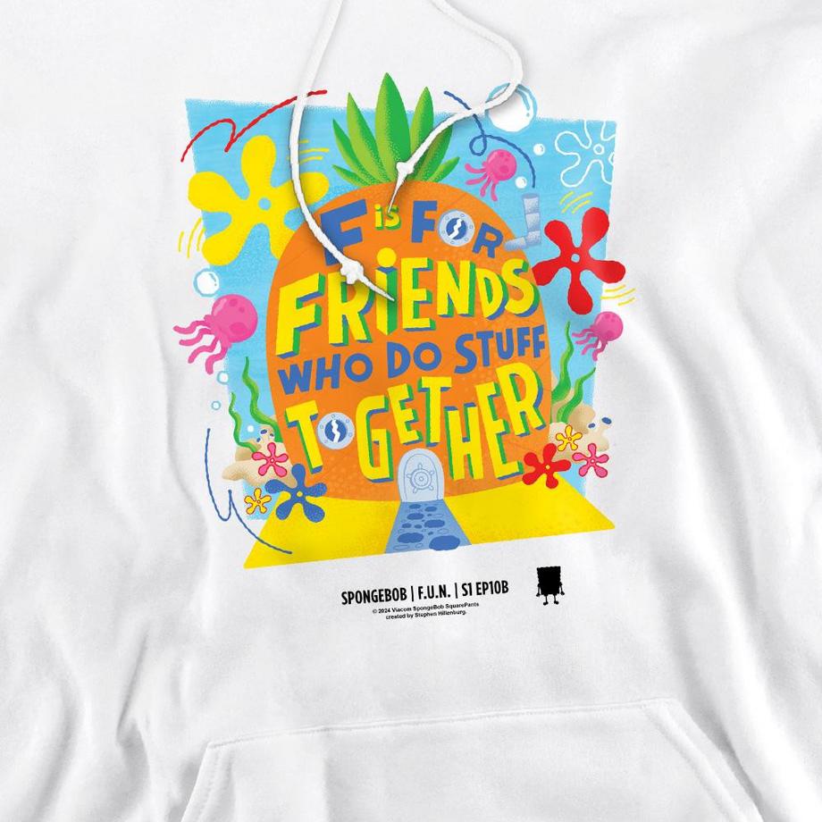 Nickelodeon Felpa Con Cappuccio Friends con Stampa Grafica  
