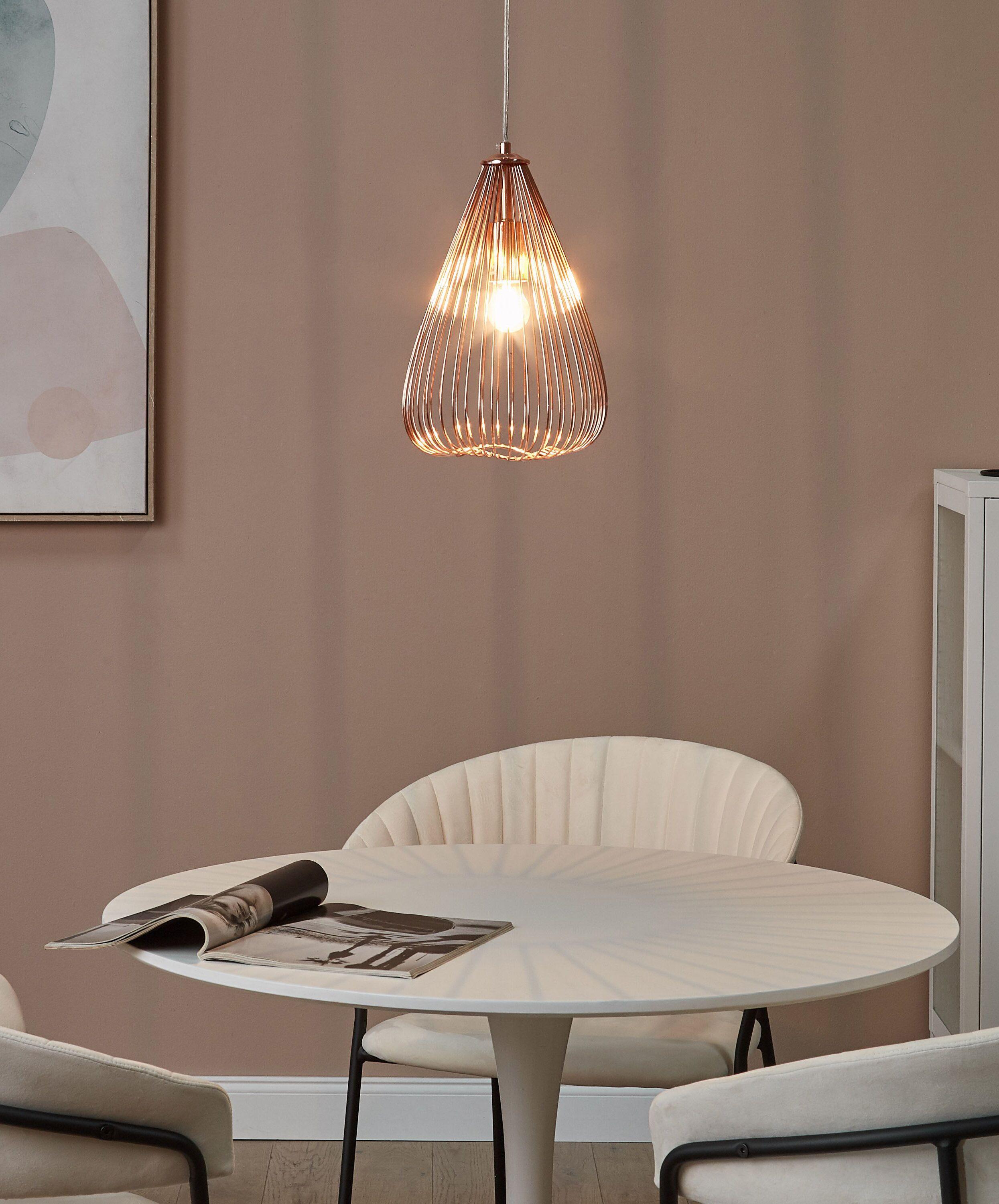 Beliani Lampe suspension en Métal Glamour CONCA  