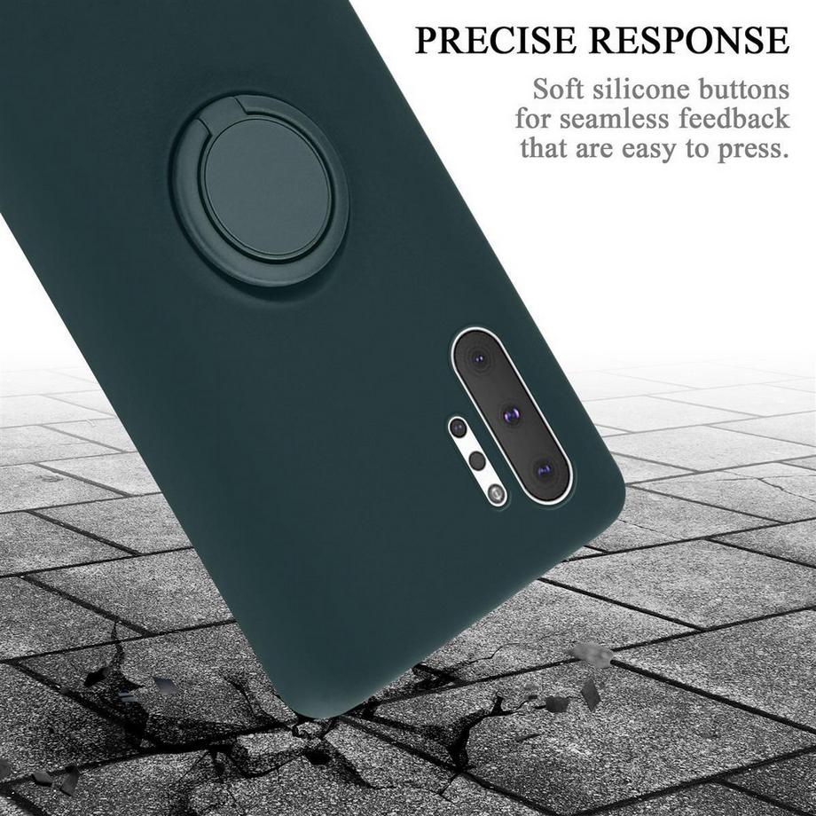 Cadorabo  Hülle für Samsung Galaxy NOTE 10 PLUS TPU Silikon mit Ring Liquid 