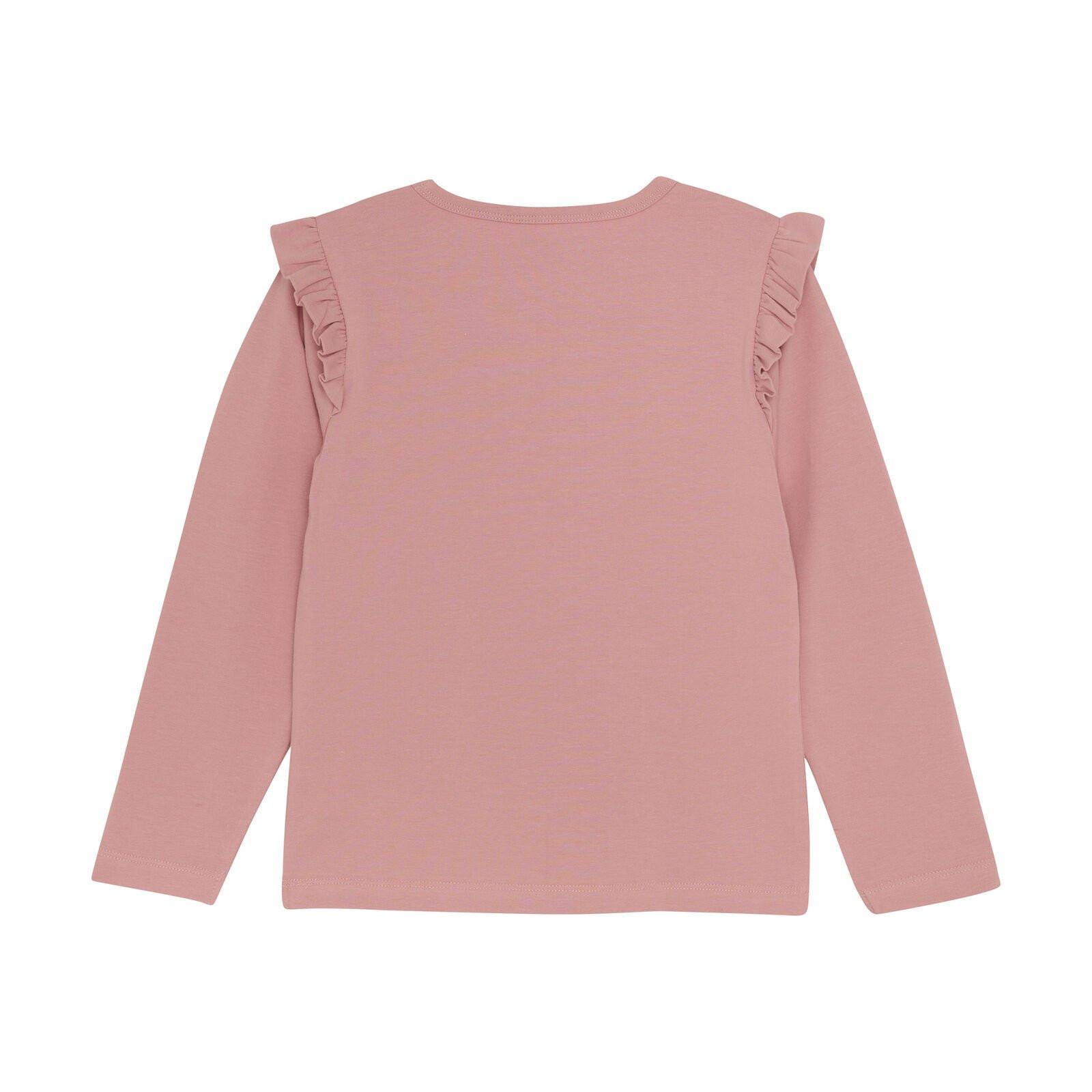 Minymo  Mädchen Langarmshirt Rosette 