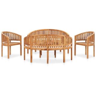 VidaXL set da giardino Teak riciclato  