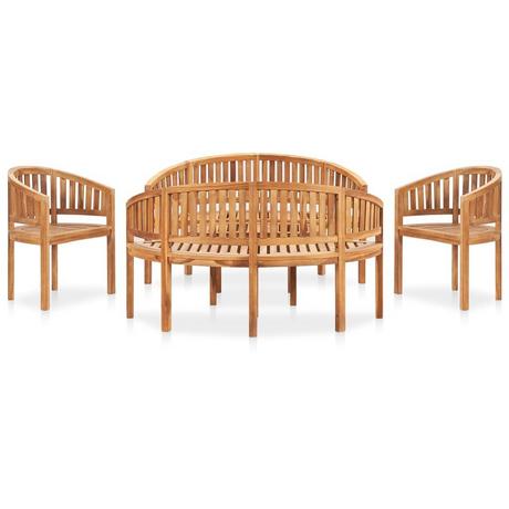 VidaXL set da giardino Teak riciclato  