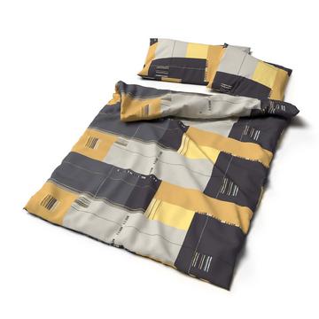 Lotus linge de lit satin Kirima jaune