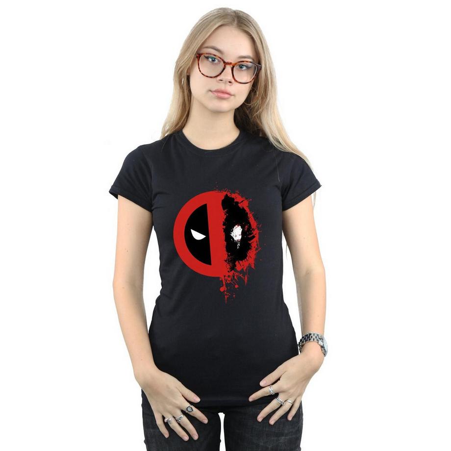 MARVEL Deadpool T-Shirt Logo Distressed  
