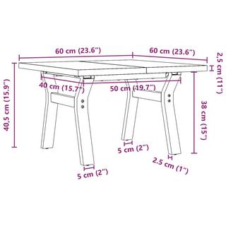 VidaXL tavolino da salotto Legno di pino  