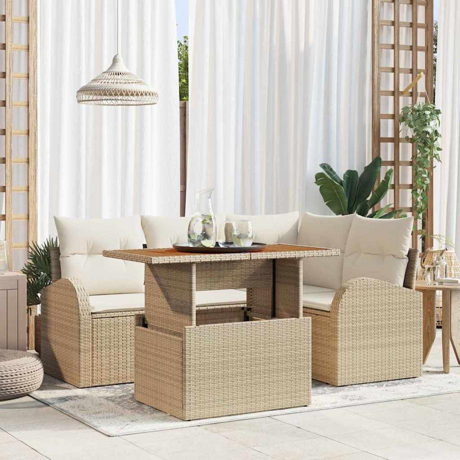 VidaXL Gartensofa poly-rattan  