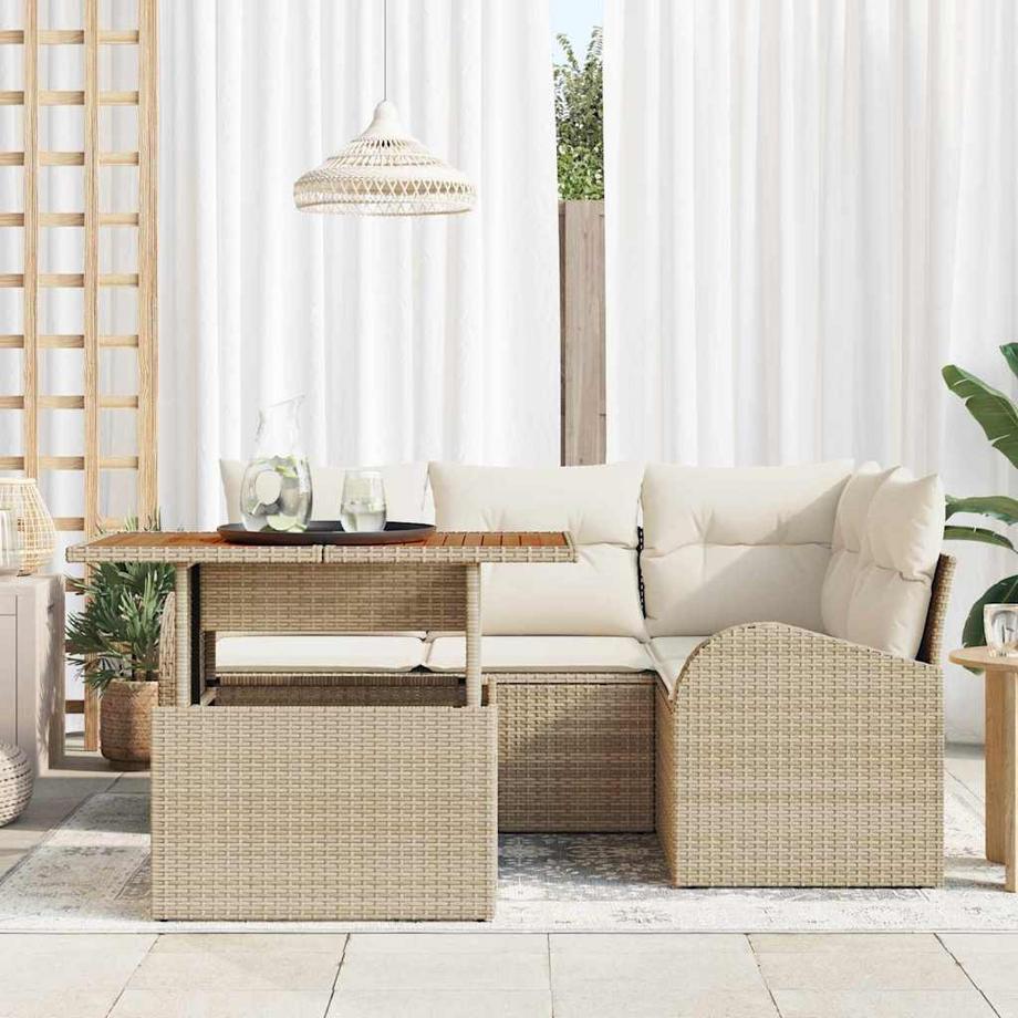 VidaXL Gartensofa poly-rattan  