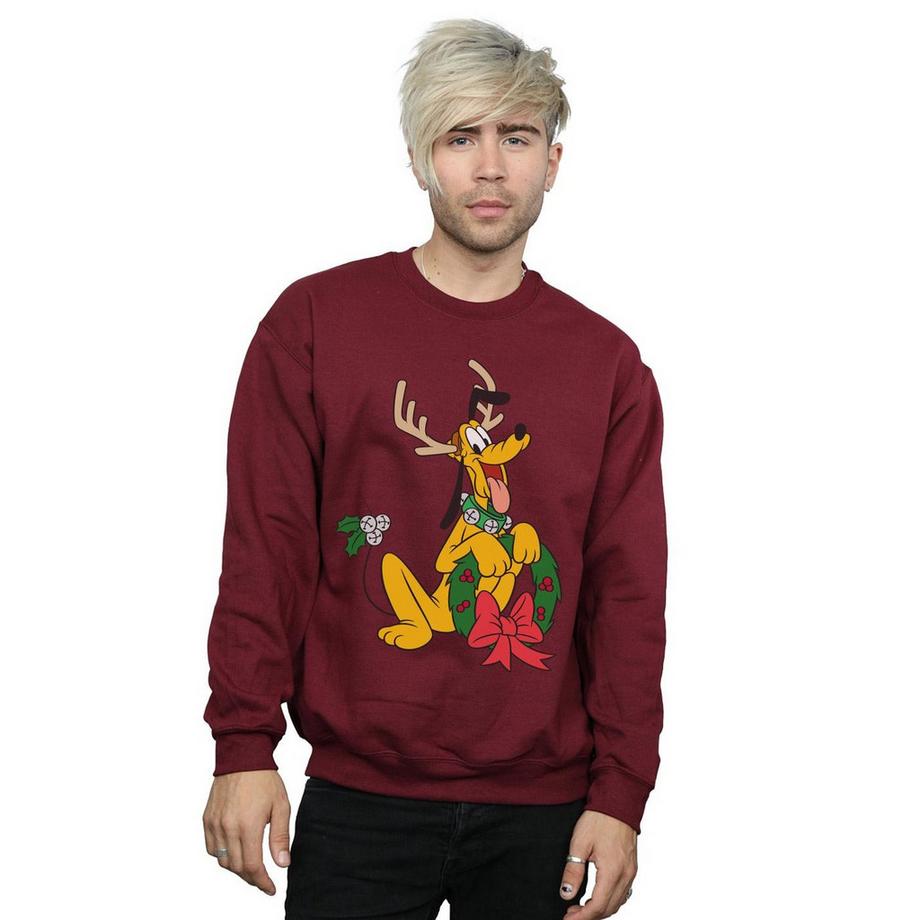 Disney Pluto Felpa Corna di Natale  