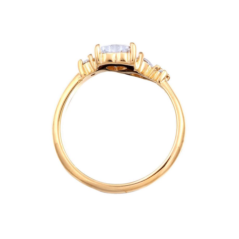 Elli  Bague Bague Cœur Zirconia 925 Sterling Silver 