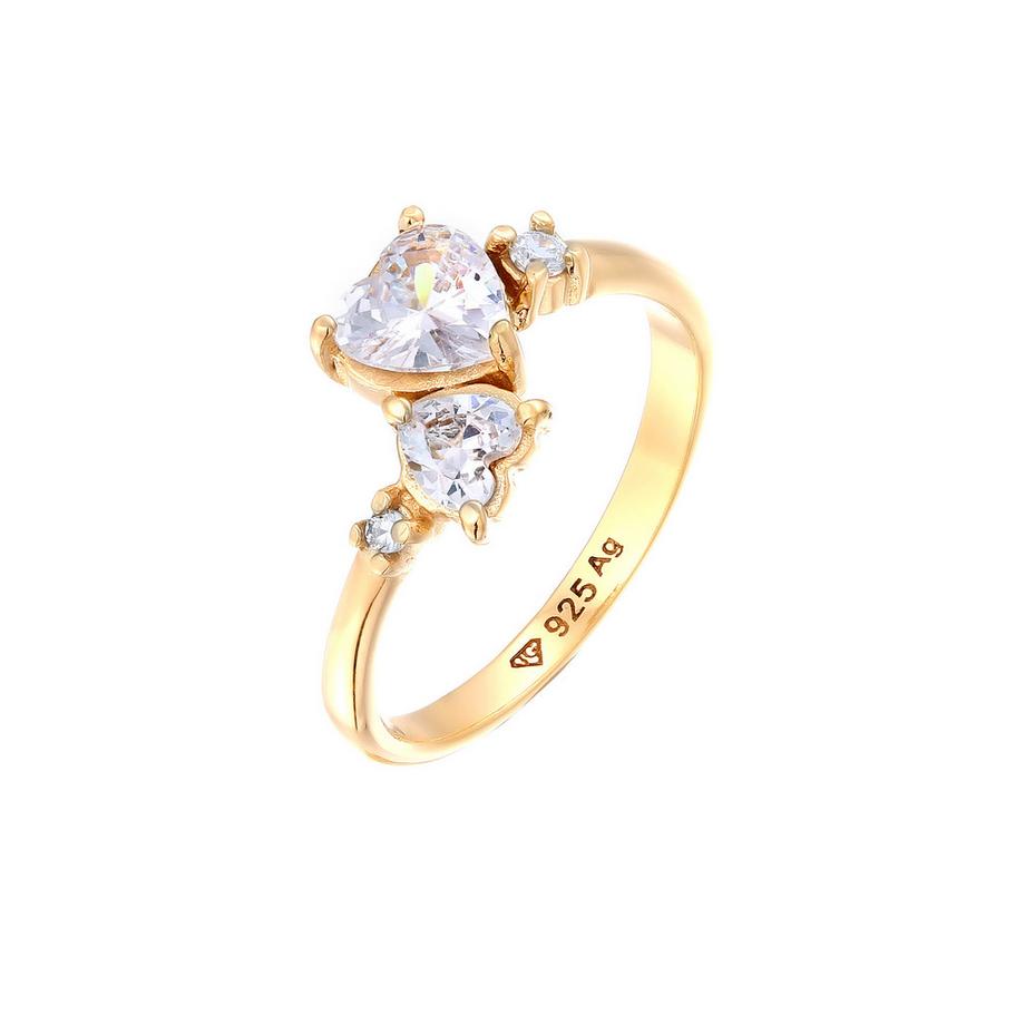 Bague Bague Cœur Zirconia 925 Sterling Silver