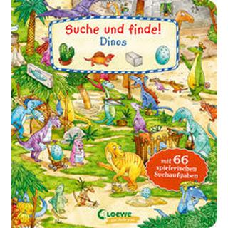 Suche und finde! - Dinos Loewe Meine allerersten Bücher (Hrsg.); Loewe Wimmelbücher (Hrsg.); Krause, Joachim (Illustrationen) Gebundene Ausgabe 