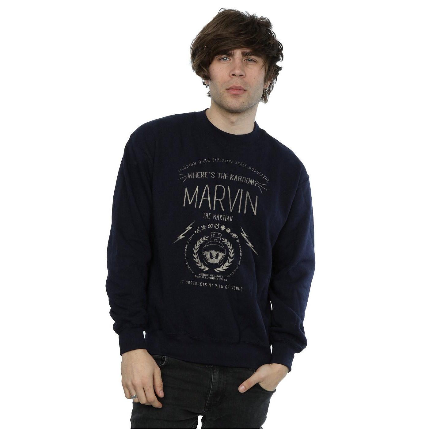 LOONEY TUNES Where's The Kaboom Marvin The Martian Sweatshirt  
