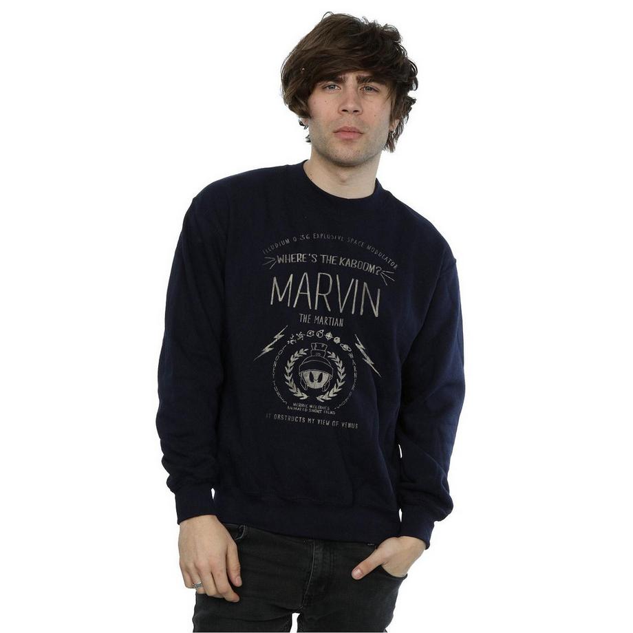 LOONEY TUNES Where's The Kaboom Marvin The Martian Sweatshirt  