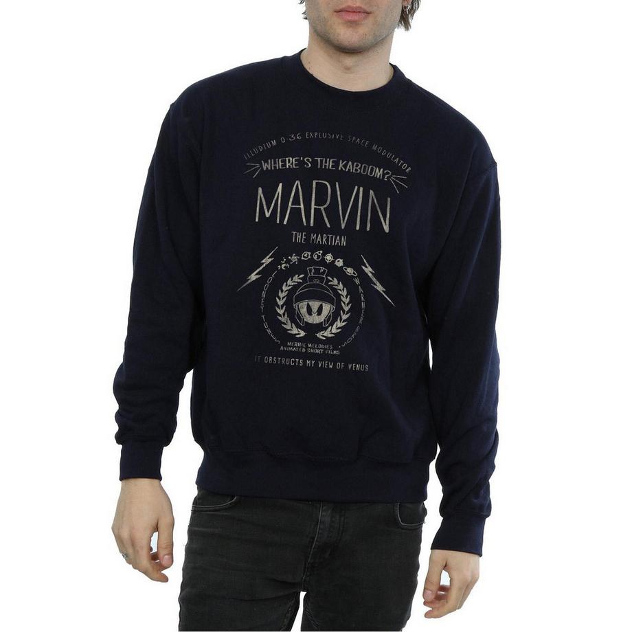 LOONEY TUNES Where's The Kaboom Marvin The Martian Sweatshirt  