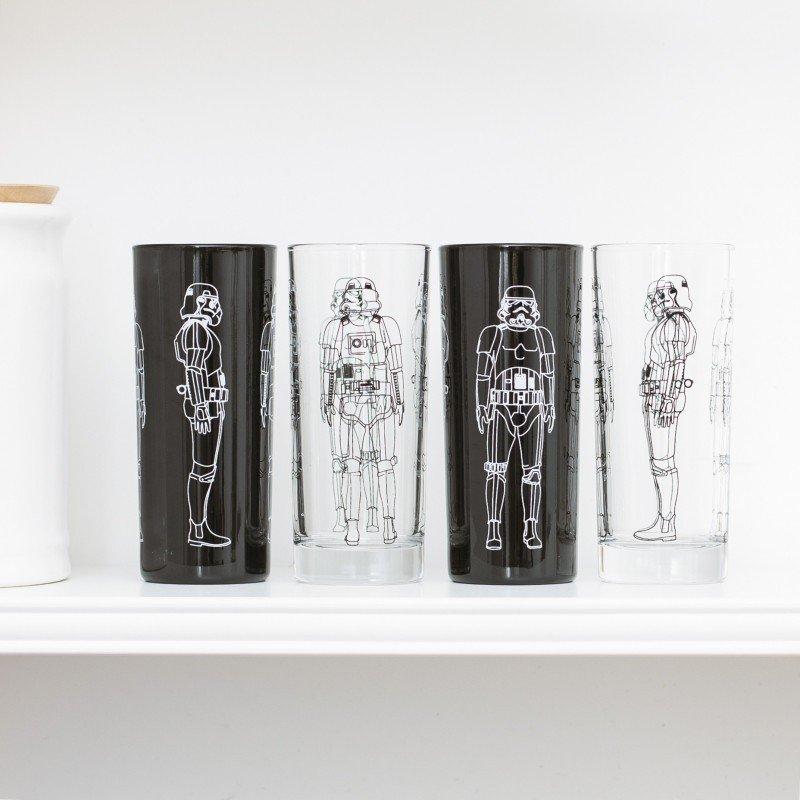 Original Stormtrooper Original Stormtrooper - 4 Trinkgläser (2x, 2x klar)  