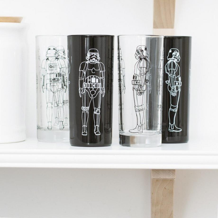 Original Stormtrooper Original Stormtrooper - 4 Trinkgläser (2x, 2x klar)  