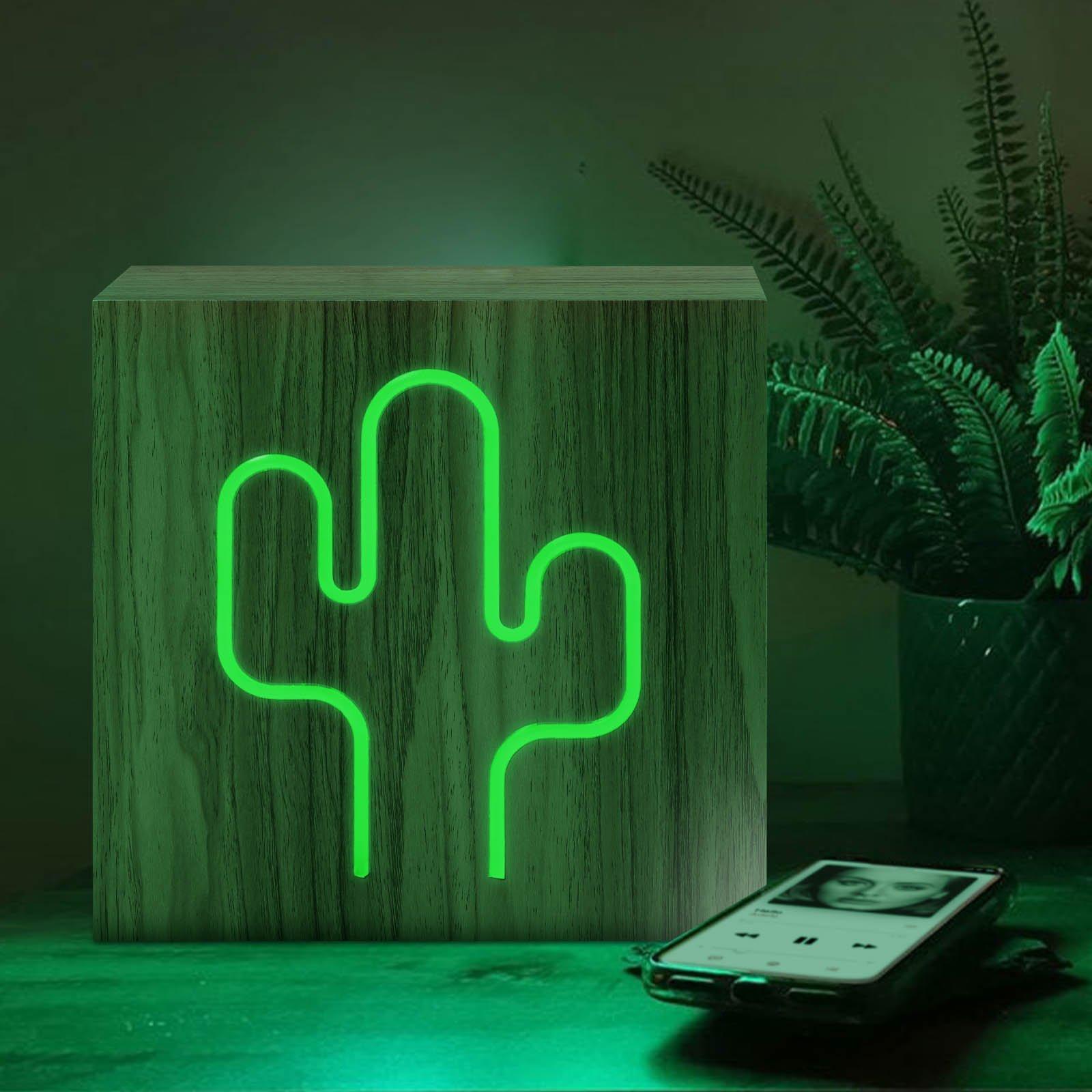 Avizar  Speaker Bluetooth LED Design Cactus 